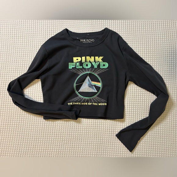 NWOT Pink Floyd Long Sleeve Crop Top - Picture 13 of 16